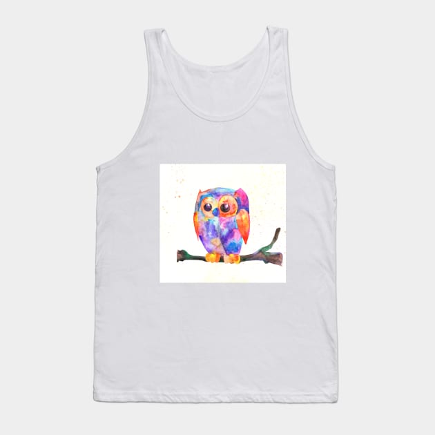 Owl Tank Top by Luba_Ost